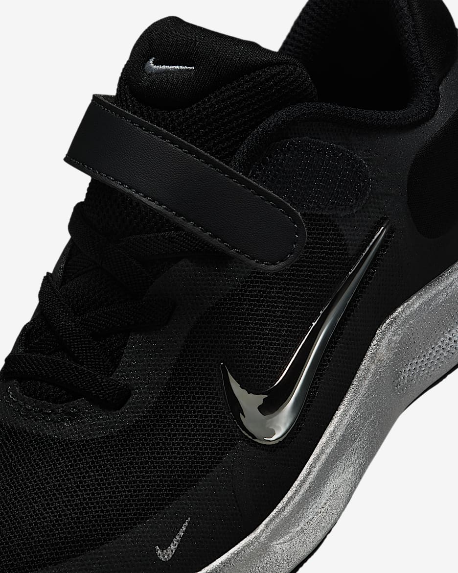 Nike Little Kids Revolution 7 SE Running Shoes in Black Black Size 11.5 Knit